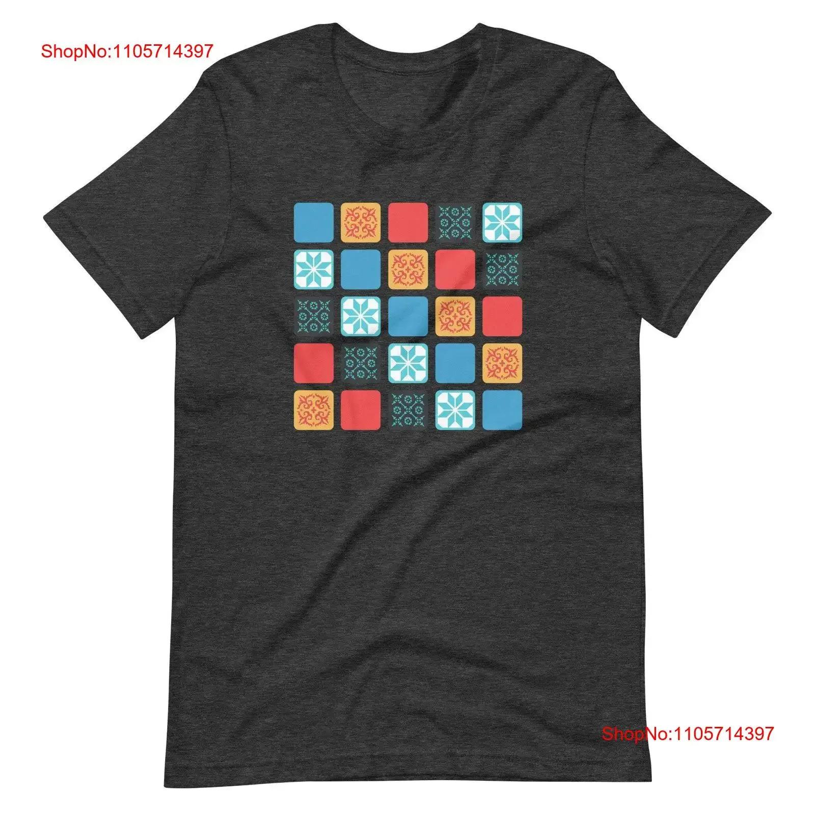 Azul T Shirt Board Game Inspired Quilt Pattern Soft Bella Canvas Gamer Unofficial Fan Art vintage Washed Slightly Versatile
