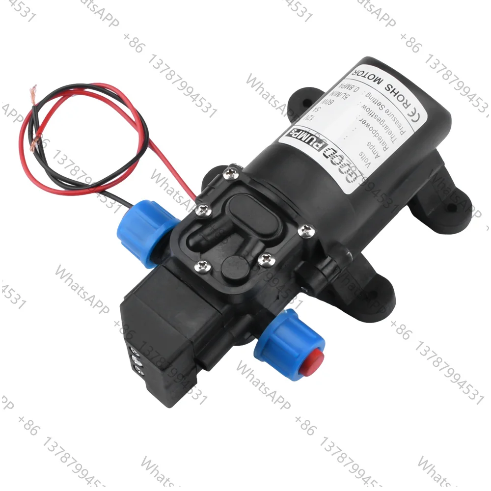 12V60W Self-Priming Diaphragm Booster Pump for Water Purifier Ice Maker Automatic Start-Stop Pressure Pump Household Mini Water
