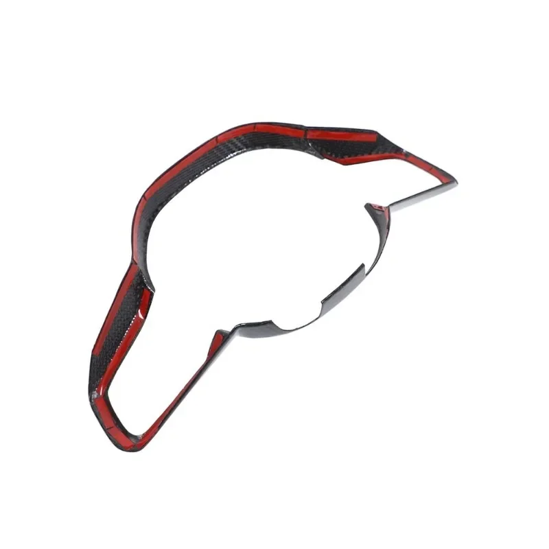 

Interior Car Accessories(Sports Version) Real Carbon Fiber Car Steering Wheel Button Cover Trim For BMW 5 Series G60 2024-2025
