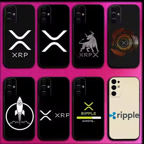 Xrp Ripple Crypto Phone Case For Samsung S25,S24,S21,S22,S23,S30,Ultra,S20,Plus,Fe,Lite,Note,10,9,5G Black Cover