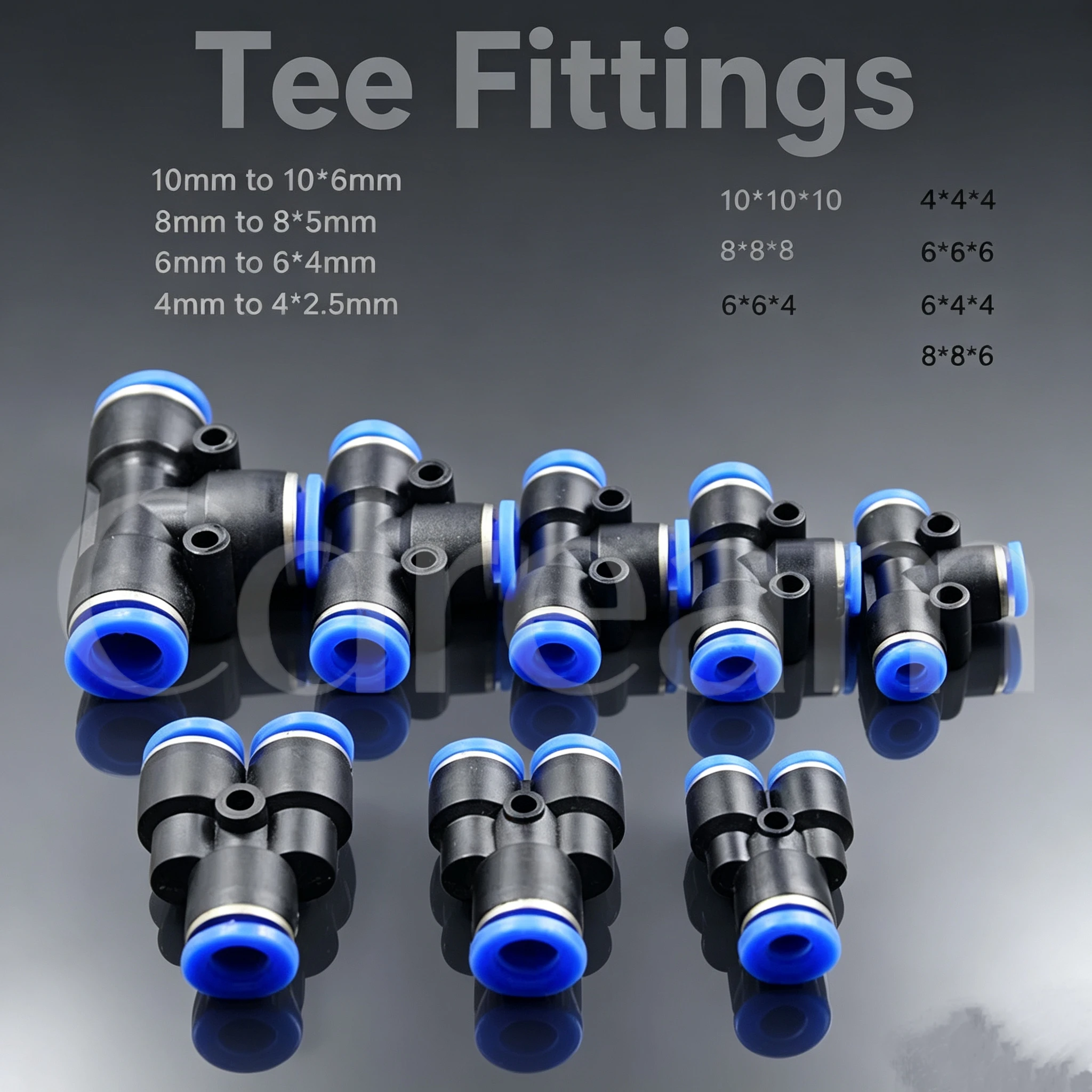 10 stks Pneumatische Fitting OD 4 6 8 10 12 16mmTube Connector Fittings Lucht Waterleiding Push In Quick Air Connect