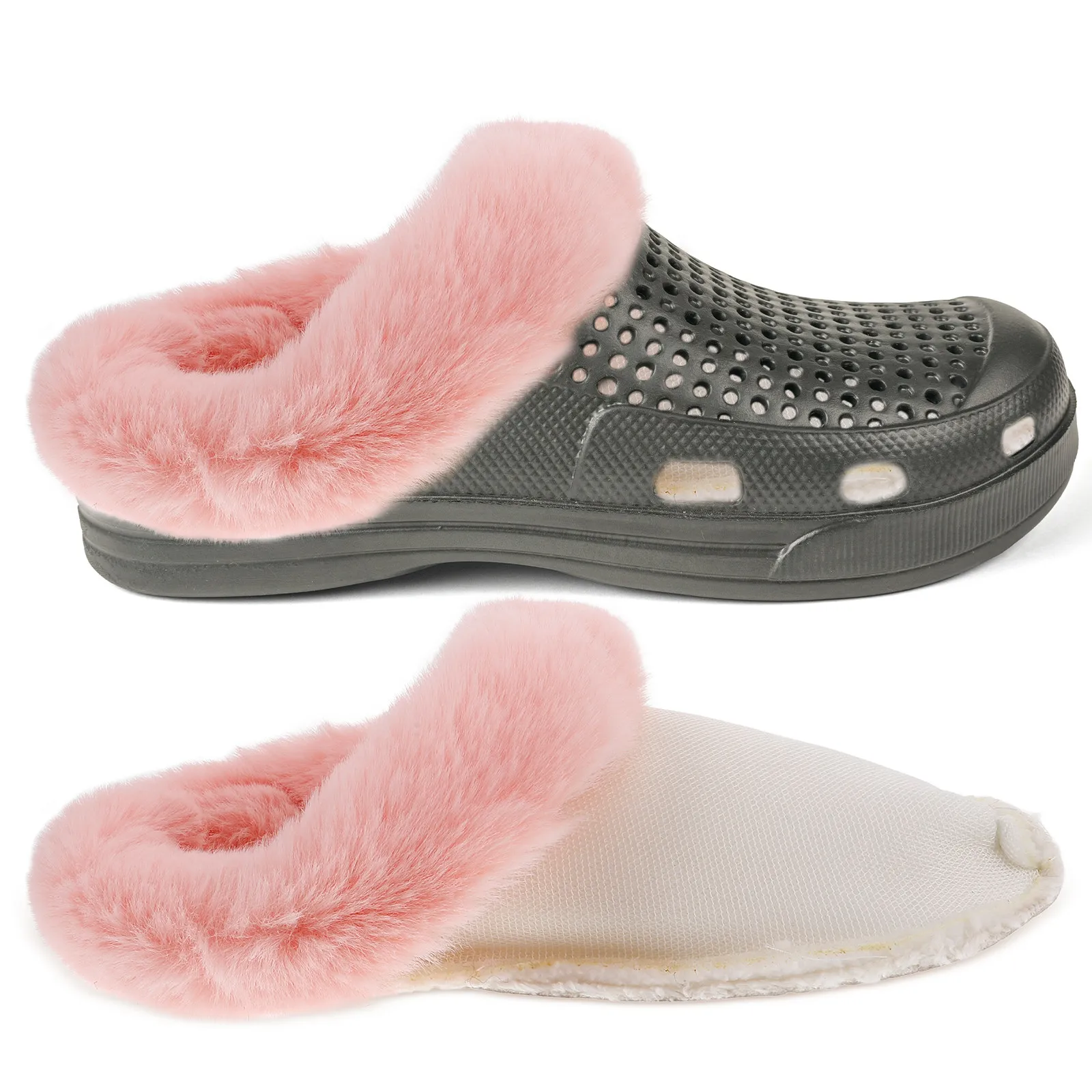 

1 Pair Shoe Inserts Detachable Liners Warm Shoe Insert For Winter Hole Shoes Insulated Soft Insoles Size 40-41