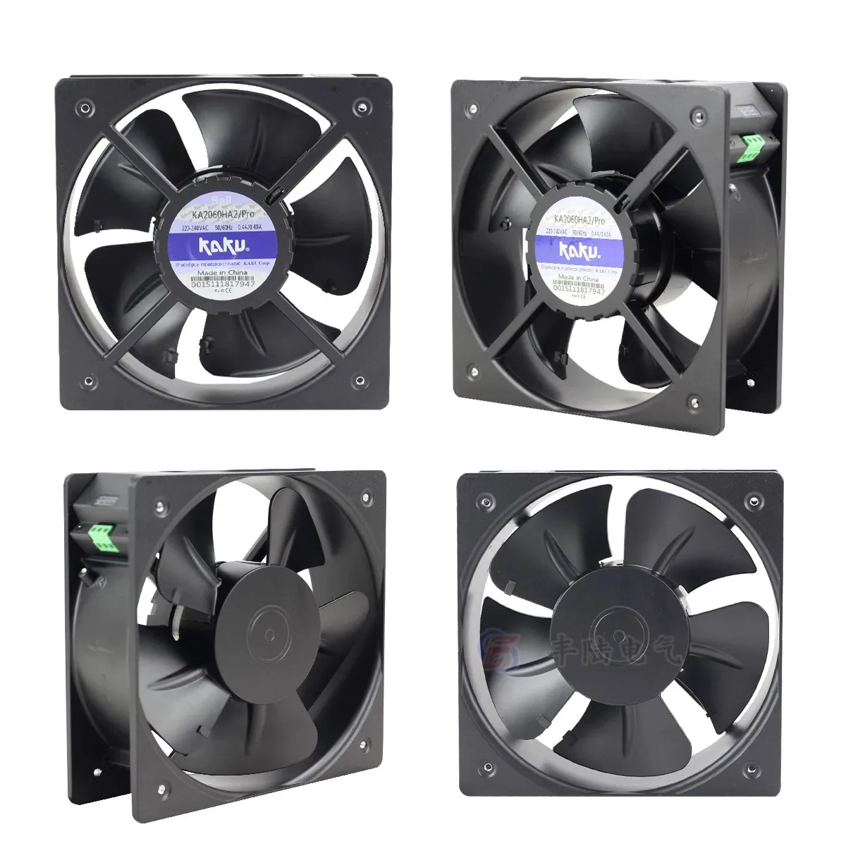 AC220V Axial Flow Fan 200x200x60mm 0.26A KA2060HA2/PRO Cabinet Cooling Fan Excitation Cabinet Ventilator