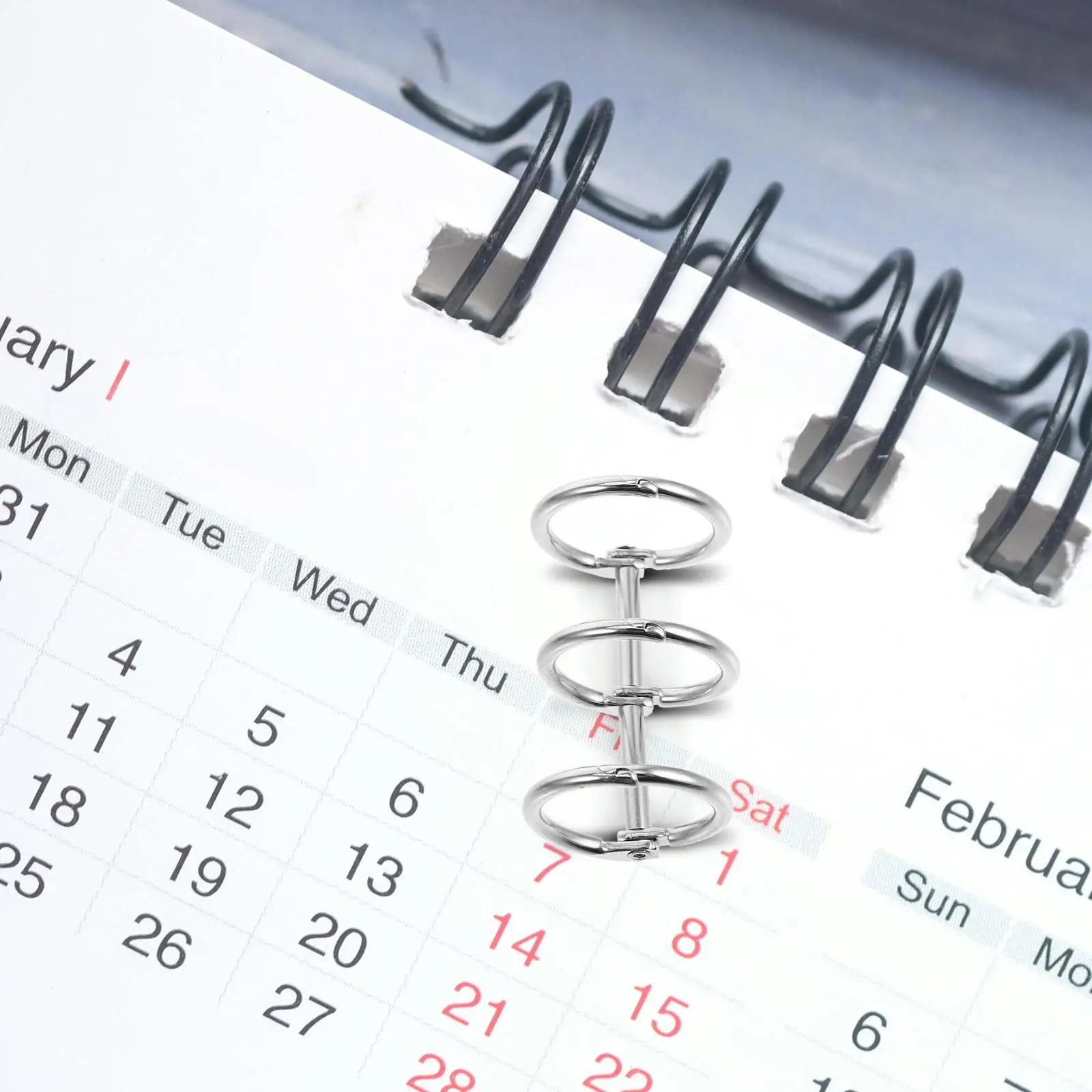 10 Eisen 3 Ringbuch Ringe Kalender Bindung Karte Ringe Buch Binder Lose Blatt Flash Halter DIY Projekte