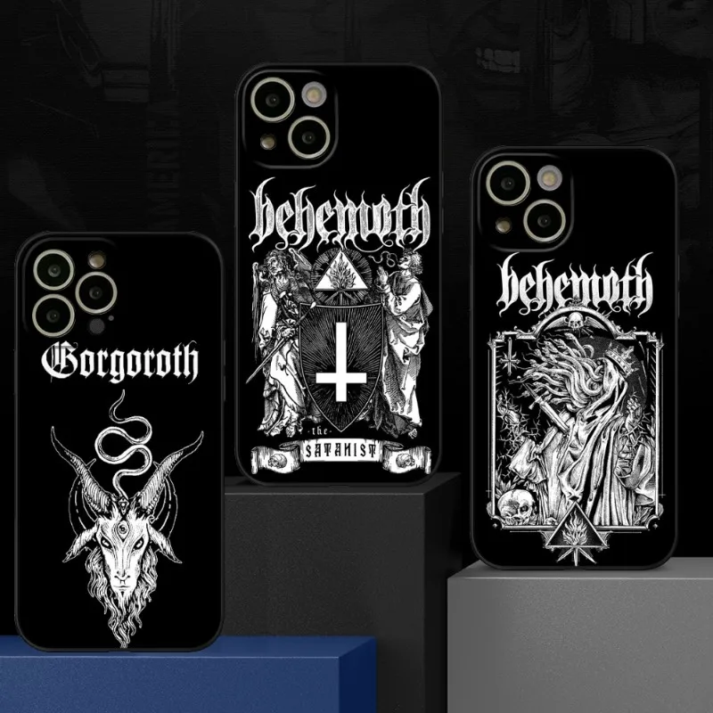 Furor Divinus Behemoth Phone Case FOR IPhone 14 13 11 12 Pro 8 7 Plus X 13 Pro MAX XR XS MINI Black Covers