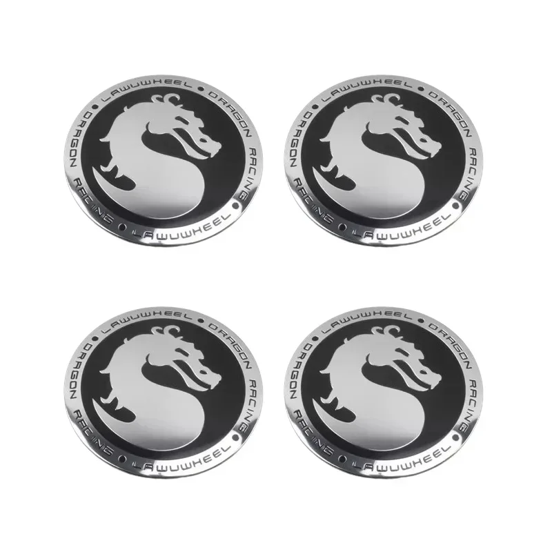 56mm Dragon Car Wheel Center Cap Sticker Hubcaps Badge for Tesla VW MINI Peugeot Volvo Geely Infiniti KIA Nissan Hyundai Jeep