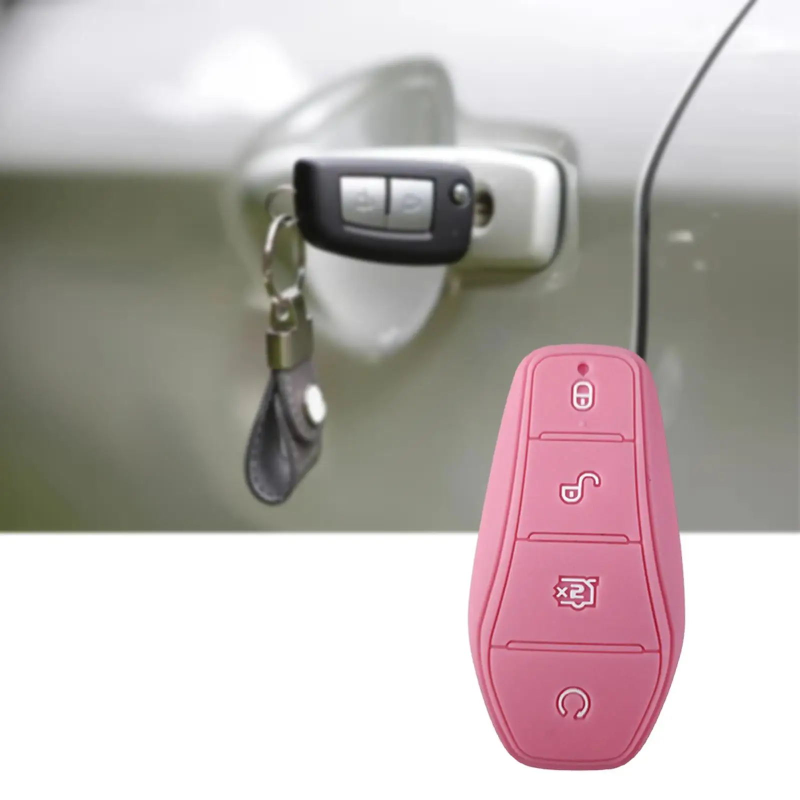 Wysokiej jakości silikonowe etui na kluczyk samochodowy z ochroną 360 stopni i podświetlanymi przyciskami do akcesoriów BYD Atto 3