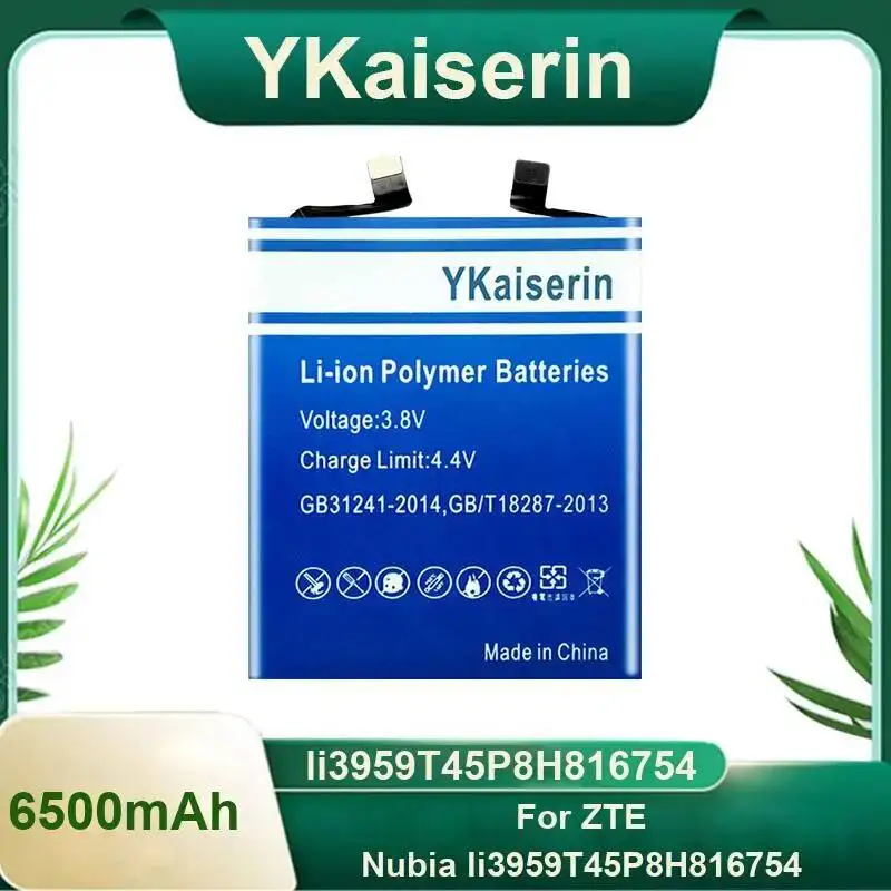 6500Mah Mobile Phone Battery For Zte Nubia Li3959t45p8h816754 Rapid Charging