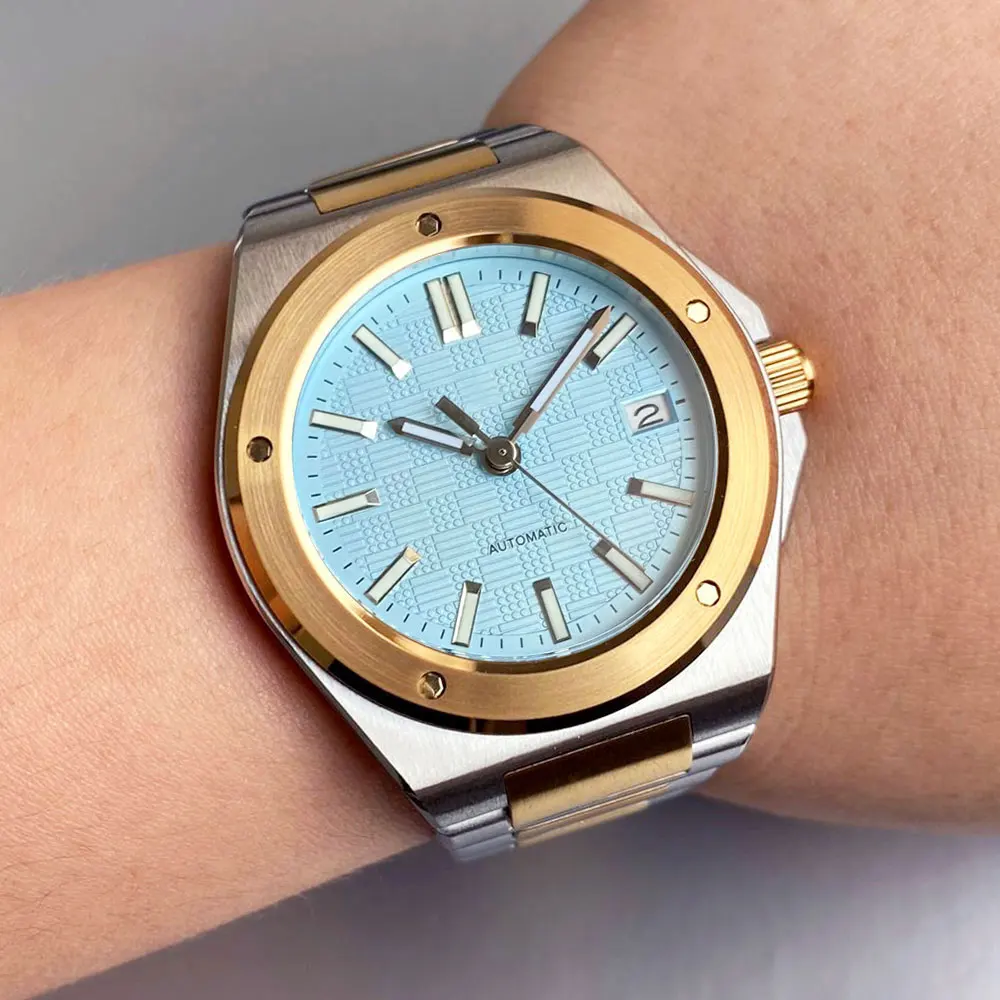 Tandorio 40mm Two-tone Engineer Style Sapphire Stainless Steel 100M Waterproof Miyota8215\Asia2824 Automatic Movement Men Watch