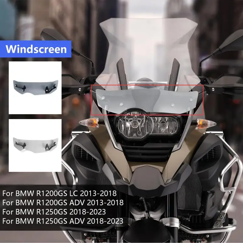 

Motorcycle Windshield Windscreen Wind Deflector Extension For BMW R1200GS LC 2013-2018 R1250GS Adv 2018-2023 Accessories