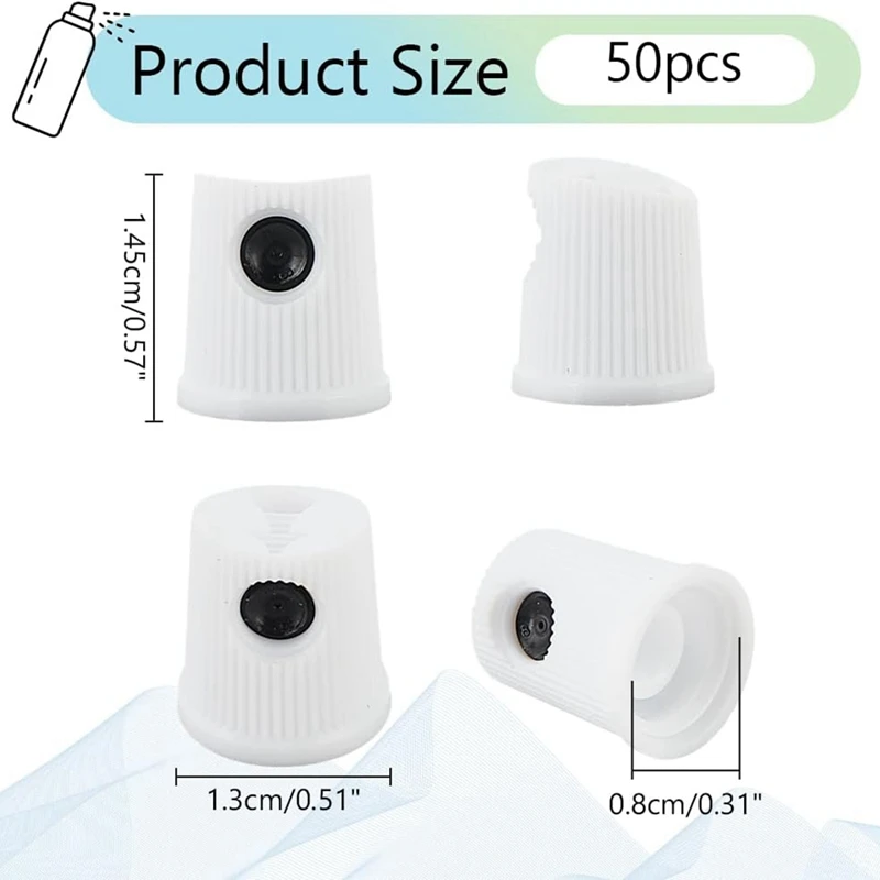 Capuchons de peinture en aérosol ABNO-50 pièces, buse de peinture en aérosol Capuchon de remplacement de peinture pour peinture en aérosol Art Street Art Graffiti