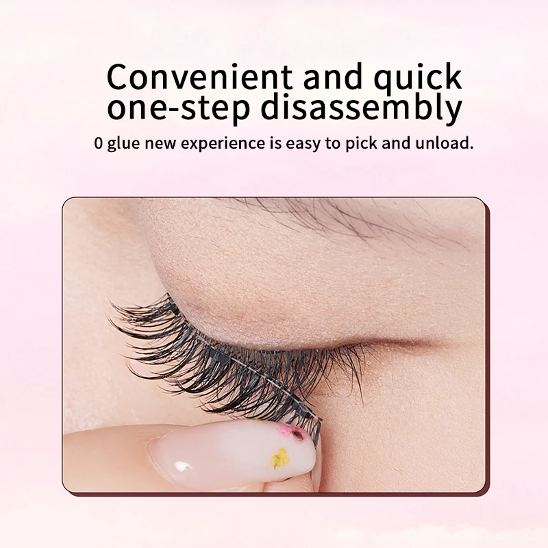 Sztuczne rzęsy BQI z lekkim magnetycznym mocowaniem, lekkie na górze, do codziennego makijażu, idealne do tworzenia perfekcyjnego makijażu oczu, nakładane jednym dotknięciem, wielokrotnego użytku.