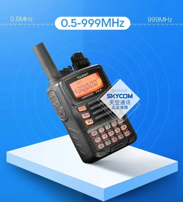 Для YAESU VX-6R двухдиапазонный трансивер UHF VHF радио IPX7 мобильный Walkie Talkie для вождения на открытом воздухе новое поступление