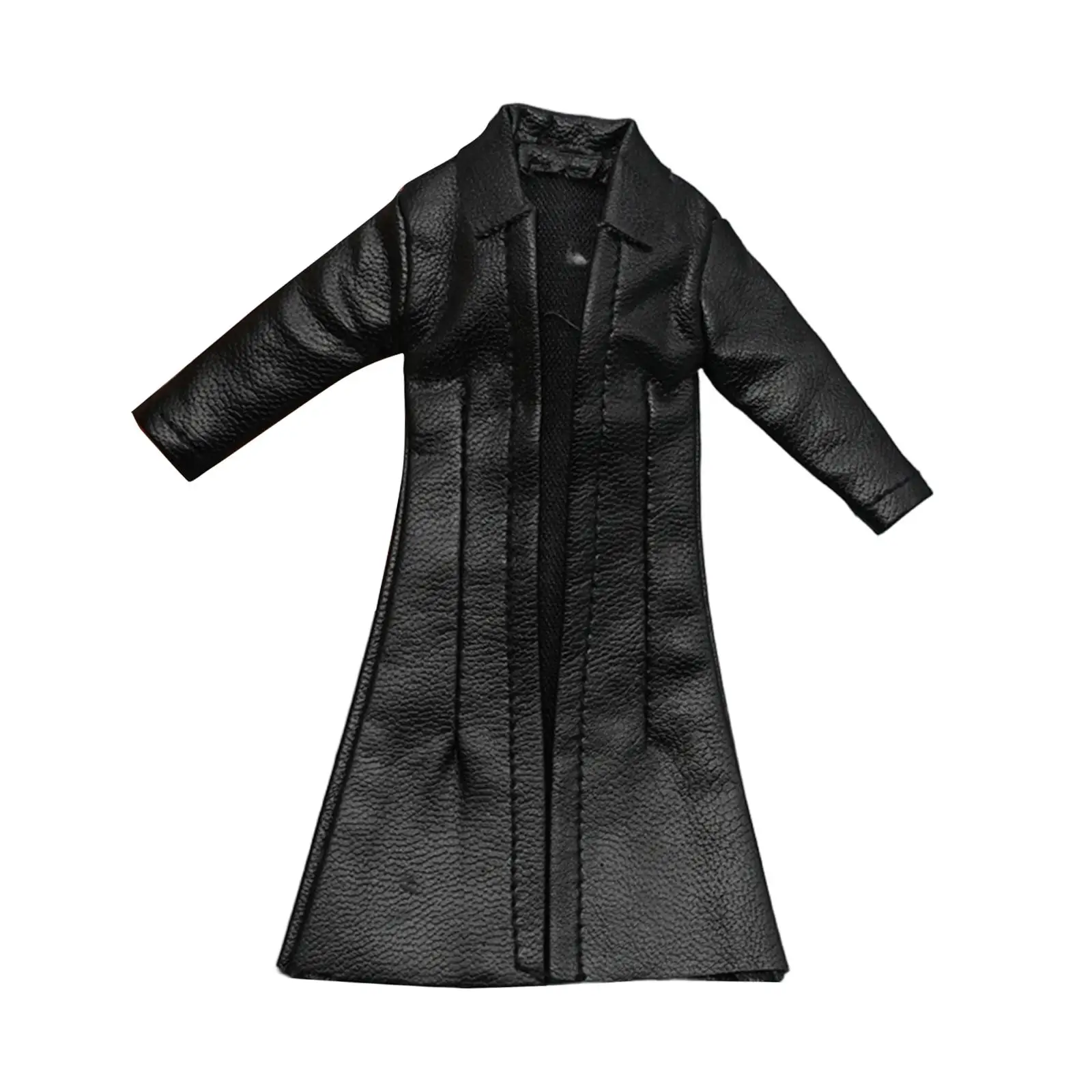 1:12 Action Figures Cappotto Alla moda Bambini Adulti Regali PU Pelle fatta a mano Vestiti per bambole Abbigliamento in miniatura Cappotto per bambola da 6 "