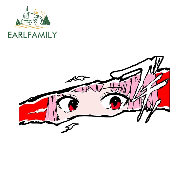 Earl family 13cm x 6,6 cm für Hololive en Calliope Mori Augen Auto Aufkleber Okklusion Kratzer Aufkleber Persönlichkeit Caravan Vinyl Dekor