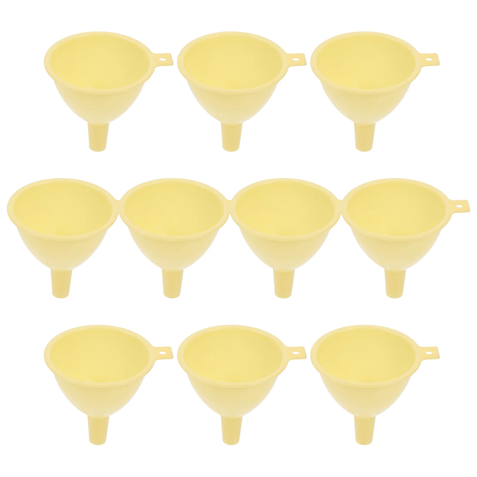 

10pcs Plastic Lab Funnel 60mm Diameter Lightweight Smooth Handling Storage Narrow Bottles Liquid Small Solids Kitchen