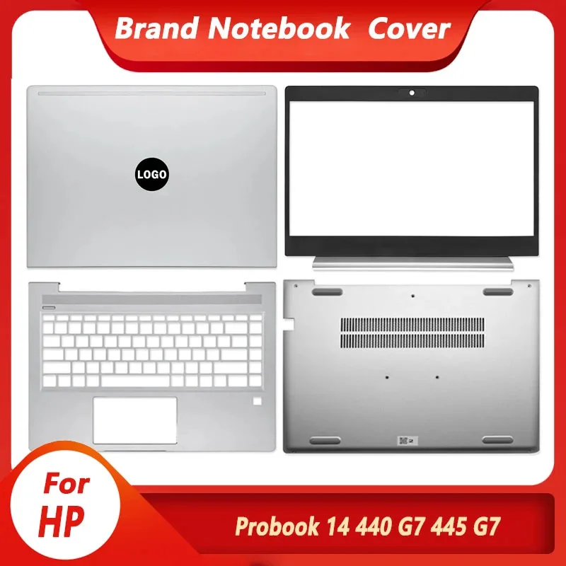 NEW Original For HP ProBook 14 440 G7 445 G7 Zhan 66 Laptop LCD Back Cover/Front Bezel/Palmrest Upper Case/Bottom Case Silver