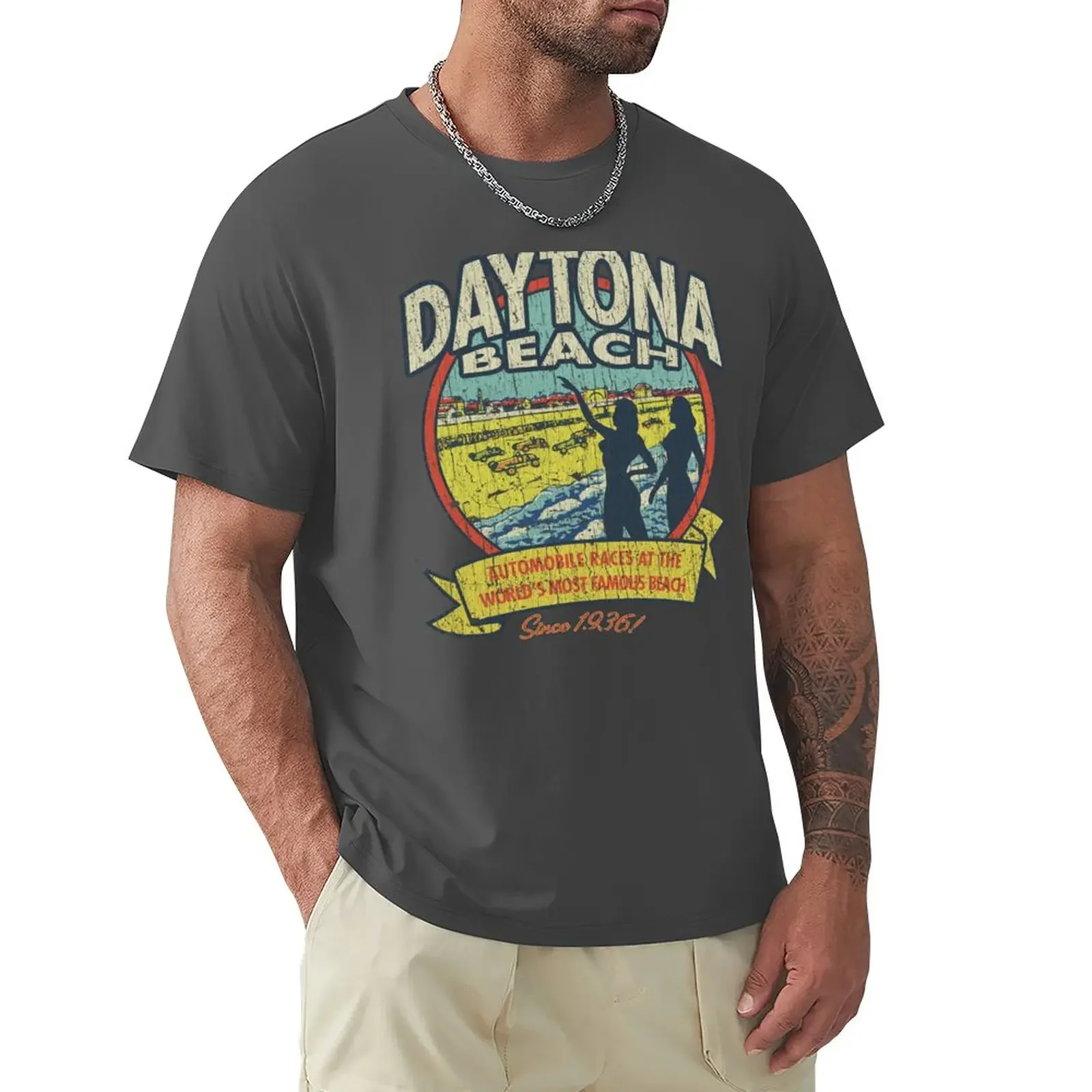 Daytona-Camiseta de carreras de automóviles para niño, ropa de anime, tops de talla grande, 1936