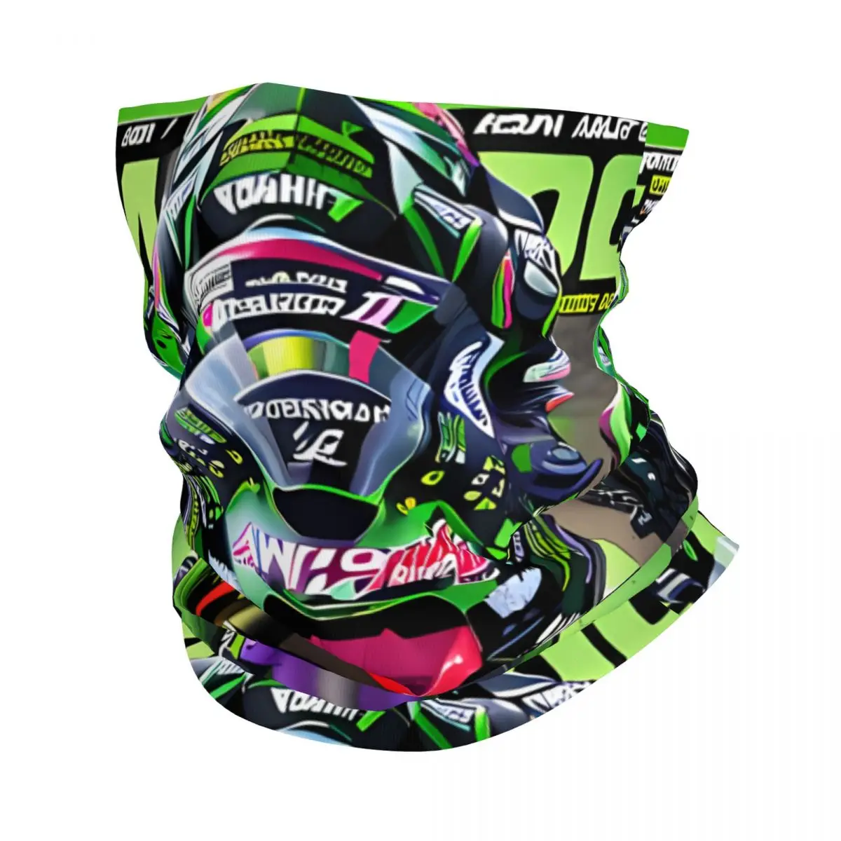 

ZX10R Motorcycle Kawasakis Bandana Neck Gaiter Printed Motor Motocross Face Scarf Multifunctional Headwear Cycling Unisex Adult