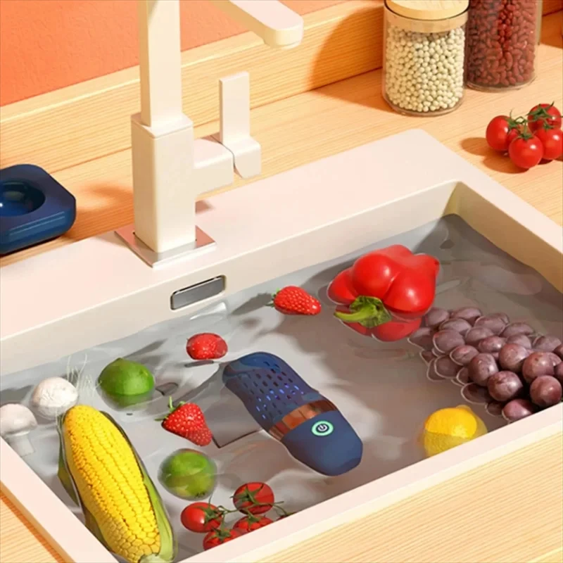 3000mAh Fruit and Vegetable Cleaning Machine Multifunctional Vegetable Cleaning Machine Fruit Cleaning Device for Fruits Veggies image 6