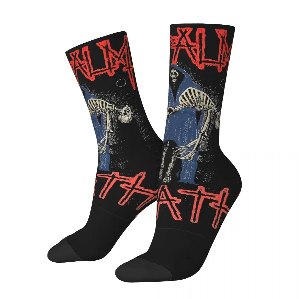 

Napalm Death Music Rock Band Design Theme All Season Socks Merchandise for Men Sweat Absorbing Dress Socks