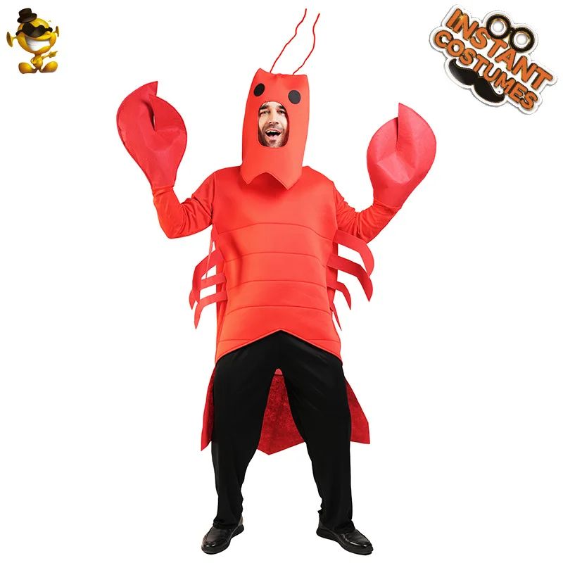 

Funny Adult Lobster Play Costume Holiday Party Stage Performance Halloween Costume Props