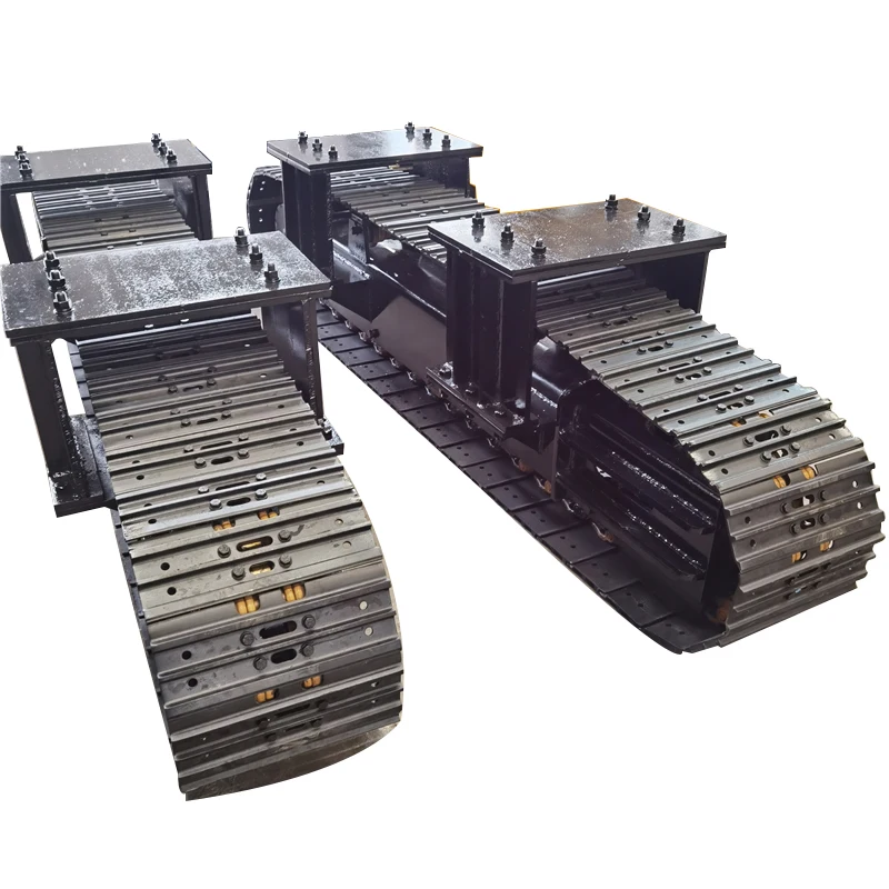 Custom Complete Steel Track Undercarriage Chassis Assembly, High Precision Replacement Parts for Mini Excavator Machinery view 2