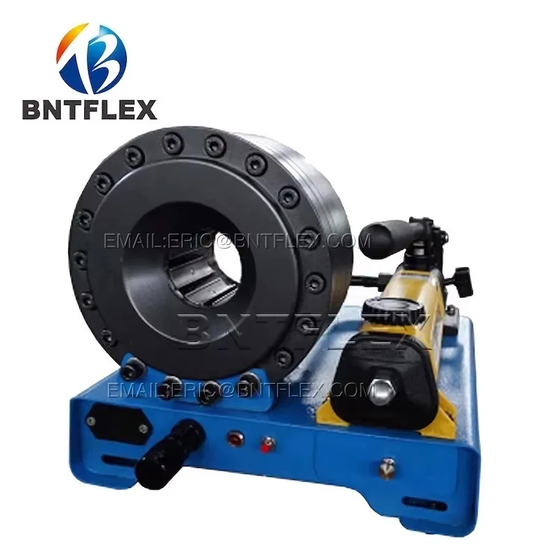 Original 2018 lowest price Similar to Finn Power P16Hp 1 inch handheld flexible hydraulic hose crimper with 7 sets of molds