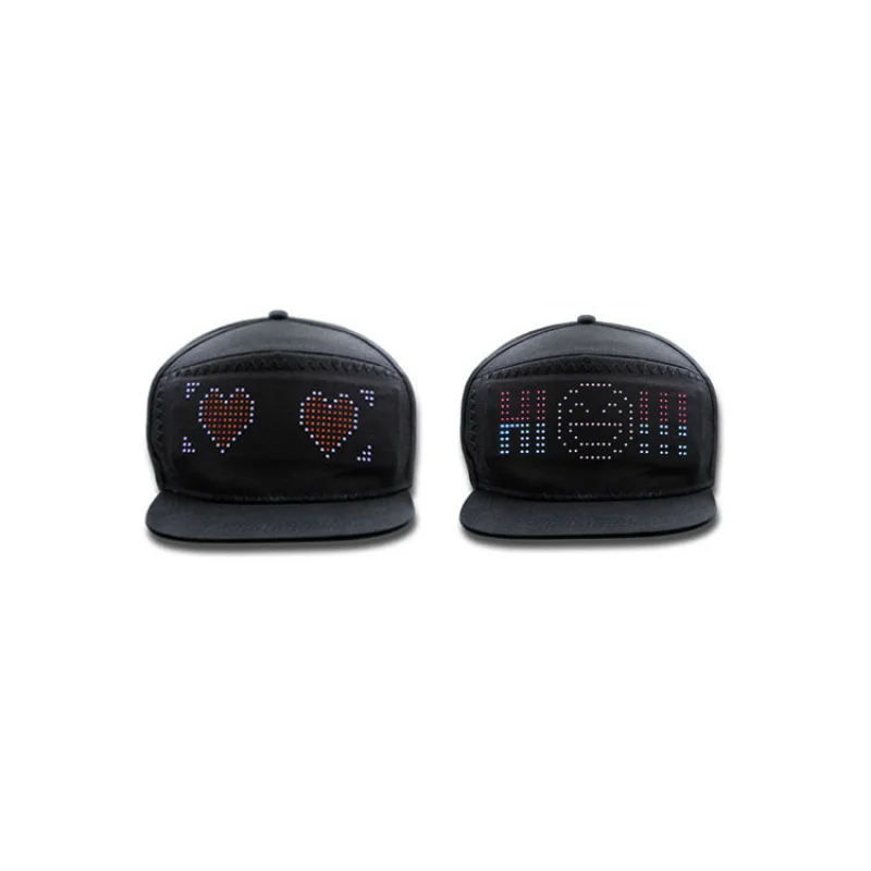 LEDFlexible Display Hat Editable Text Concert Support Hat Christmas Holiday Supplies
