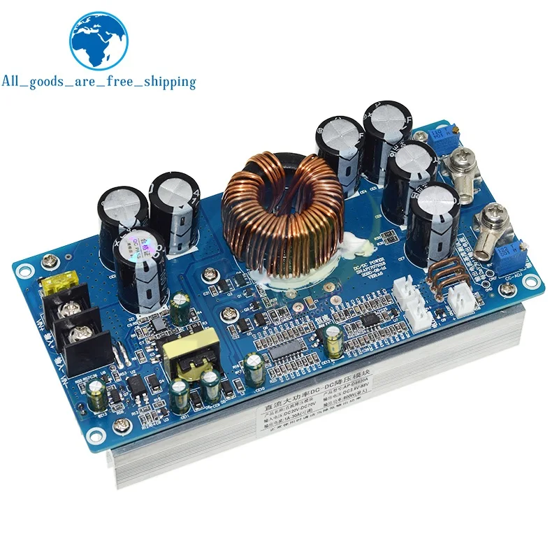 

800W High Power DC-DC Buck Converter 30A Solar Stabilizers CV CC Step-Down Power Supply Adjustable DC20V-70V Voltage Regulators
