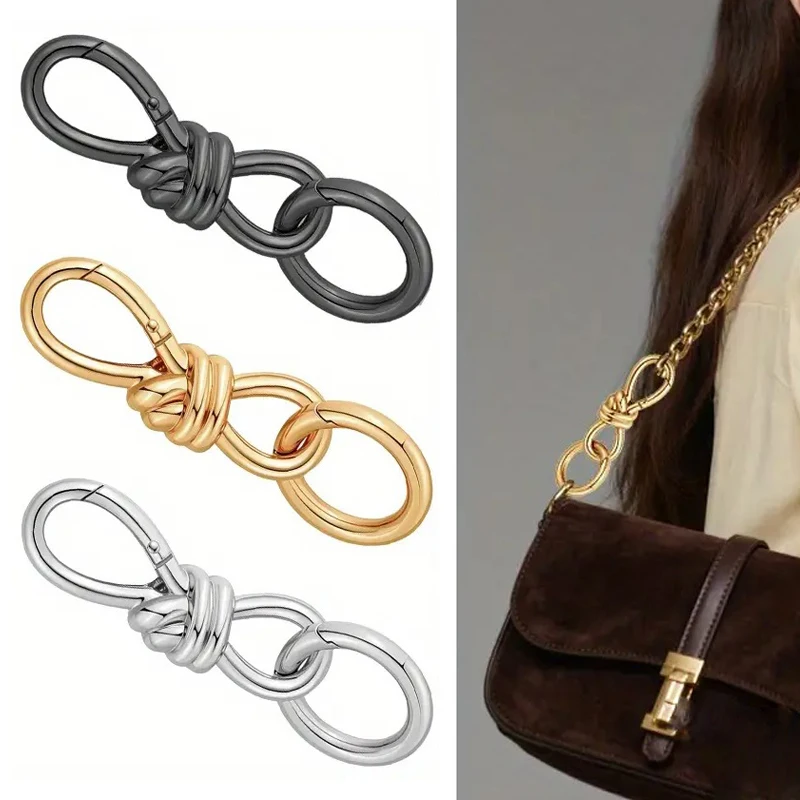1 комплект брелока с зажимом для ключей, 8-образные пружинные брелоки с круглой пряжкой для ключей ручной работы, ремешки, сумки, сделай сам, ремесло