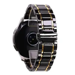 20mm 22mm Steel Ceramic Strap For Samsung Galaxy Watch4 5 40mm 45 44mm Pro Amazfit Gts Watch Band Wristband Huawei Belt Bracelet