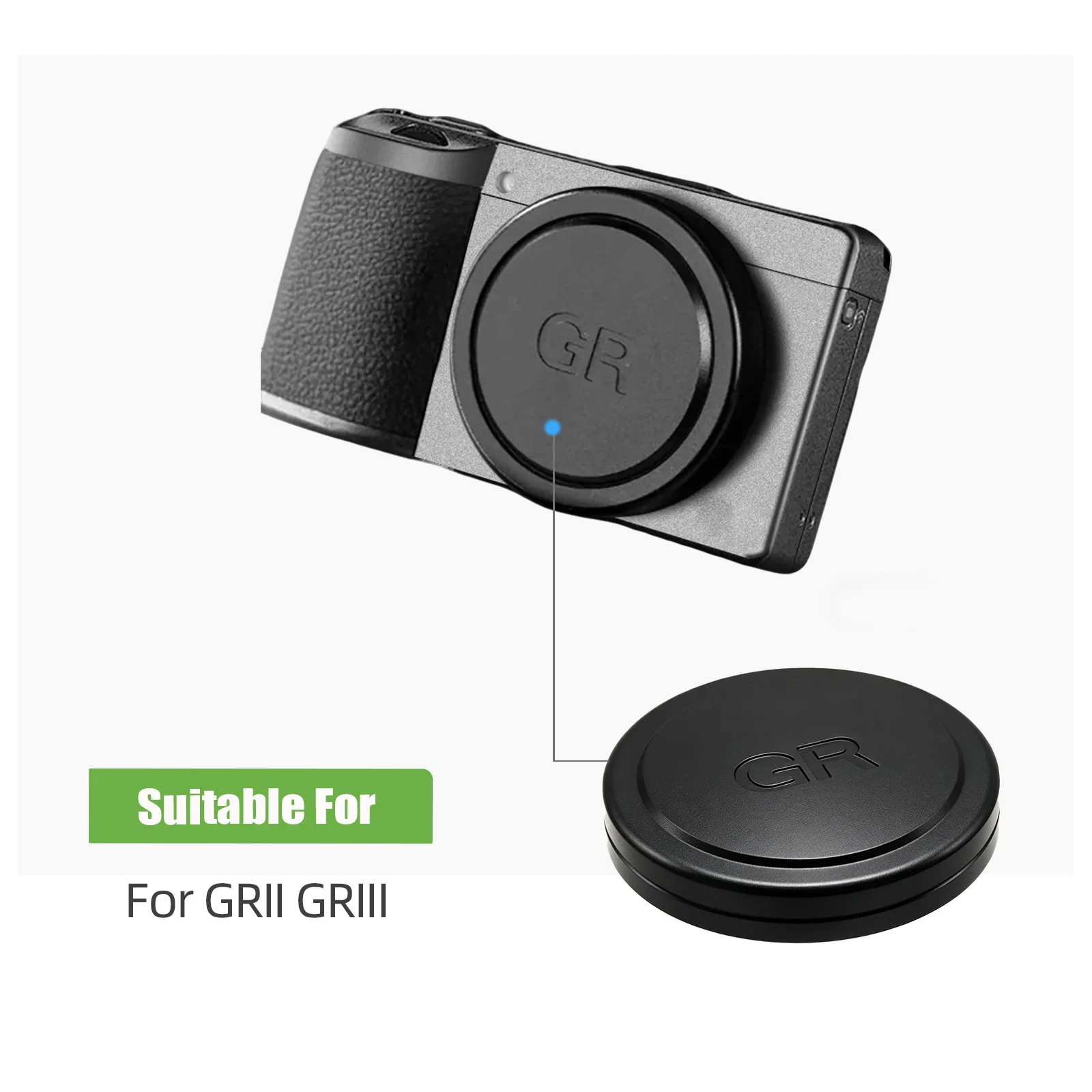 Capuchon d'objectif Lin Go pour Ricoh GR IIIx HDF GR3x HDF GR III GR III HDF GR3 HDF GR II GR2, cache anti-poussière, accessoires pour objectif Ricoh GR3