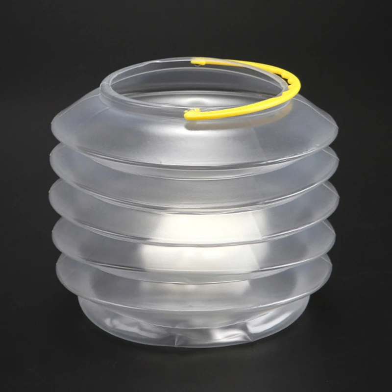 Multi-Purpose Compact Portable Pen Washing Bucket Folding Plastic Transparent Pen Washing Bucket