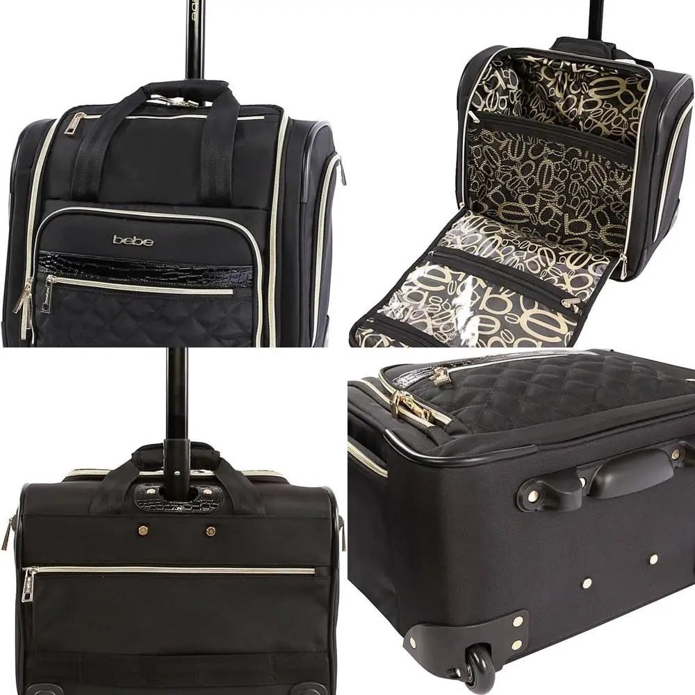 

Compact Rolling Under-Seat Carry-On Bag, Black