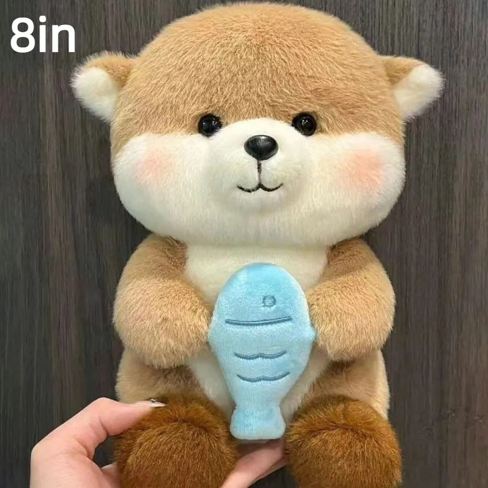 Mignon 8 pouces compagnon éléphant ours loutre Animal jouet Super doux fourrure apaiser dormir compagnon cadeaux d'anniversaire