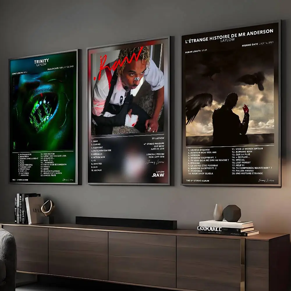 Rapper Laylow Poster Hd Art Sticky Wall Waterproof Home Living Room Bar Decorat…