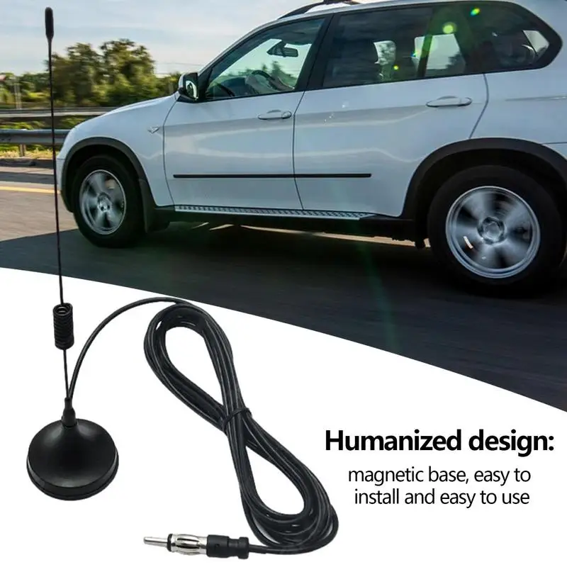 Car Antenna AM FM Car Multimedia Player Antenna Improve Signal Reception Car Antenna for Caravans Trailers Automobiles Boats