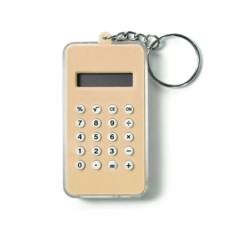 키체인 버클이 달린 미니 계산기, 미로 장난감이 달린 학생용 포켓 계산기