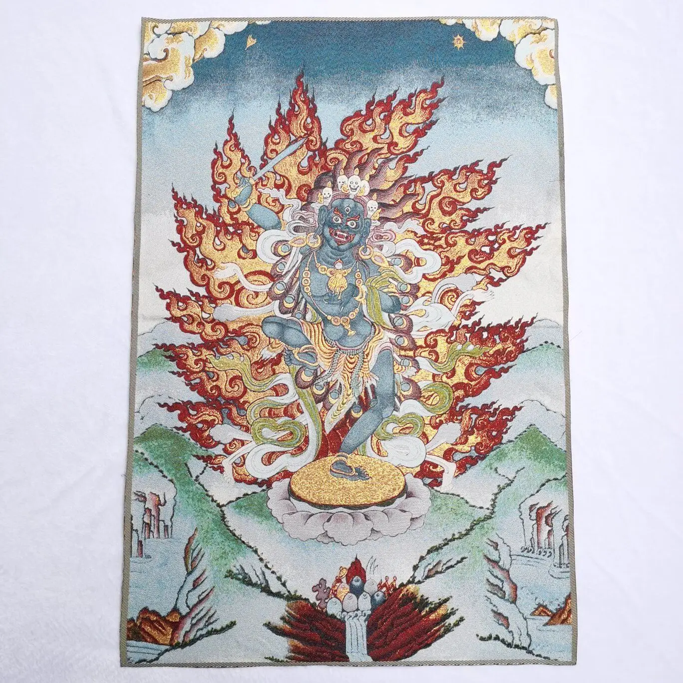 

36"Tibet Tibetan Cloth Silk Buddhism Vajrayogini Vajravarahi Thangka Mural Thangka Mural
