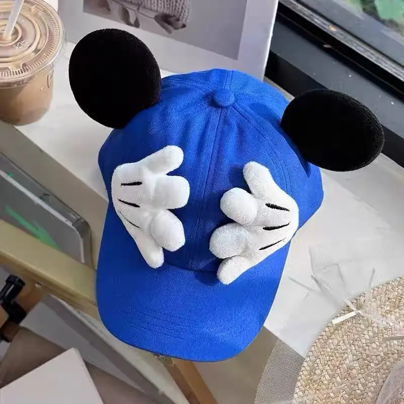 Parent-child matching set Cute Mouse ear Baseball Cap Adjustable Snapback Hat Children's Teens Adults Cartoon Sun Hat