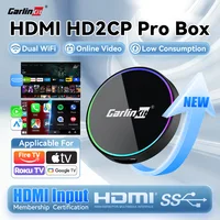 Nuevo CarlinKit HD2CP Pro CarPlay a HDMI inalámbrico CarPlay Android Auto soporte dispositivo HDMI 2K transmisión de vídeo caja inteligente Plug & Play