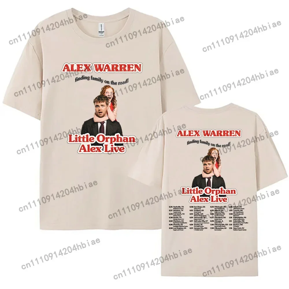 Little Orphan Alex Live T-shirt ALEX WARREN Finding Family on The Road Tshirt Short Sleeve Cotton Loose Female T Shirt Print Tee