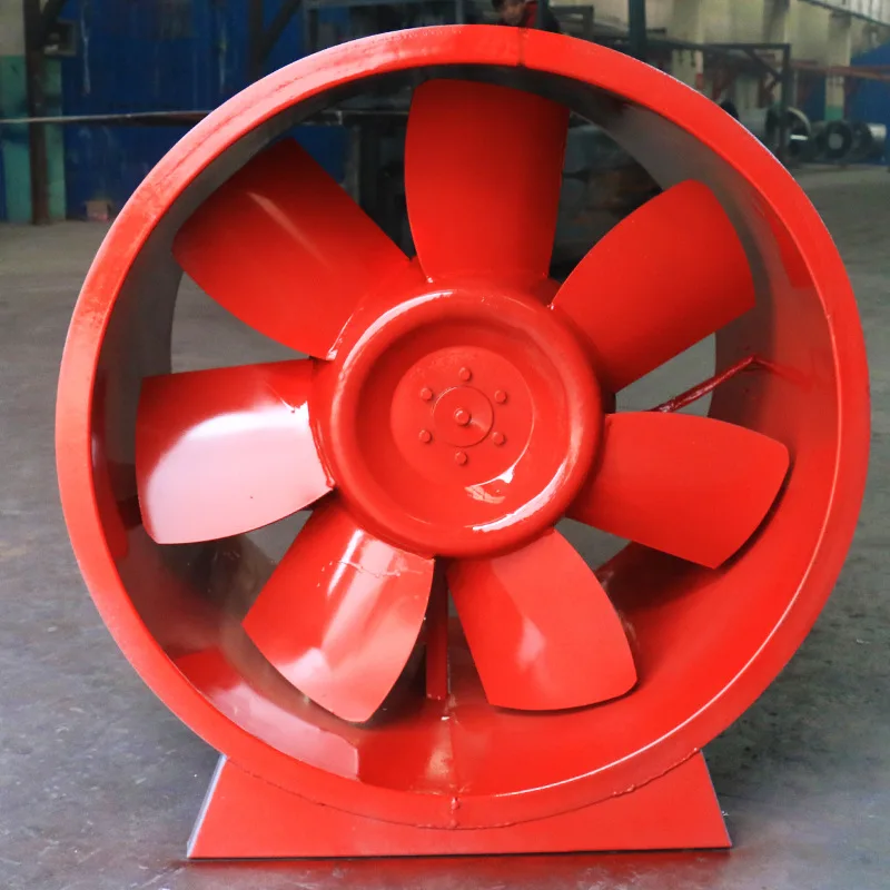 

Factory pipe smoke exhaust Fire smoke exhaust Low noise High temperature resistant mixed flow fan