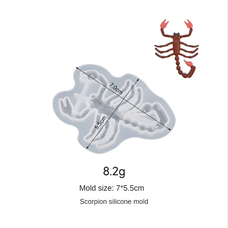 【A29I-Sale】قوالب فندان الحشرات، قوالب السيليكون لتزيين كعكة الحشرات أبو بريص//p.Spider//p.Ant/قوالب إيبوكسي للحشرات #3