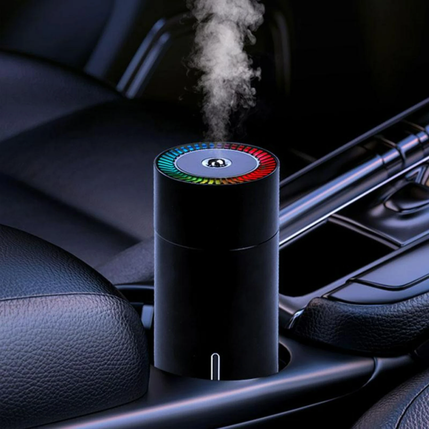 

Convenient and Colorful Portable Car Air Humidifier for Silent Operation - Interior Purifying Aromatherapy Sprayer - Desk Diffus