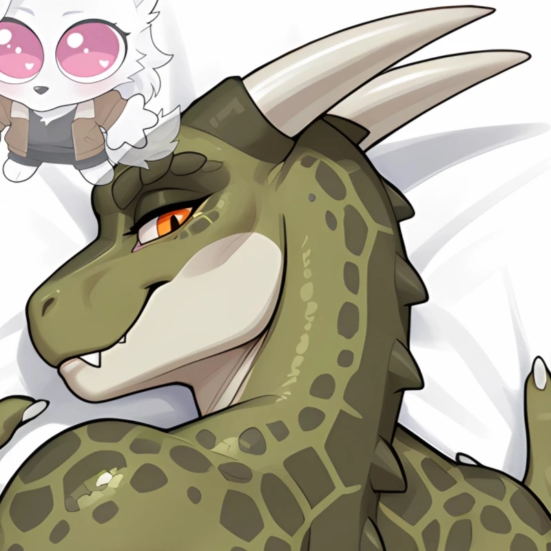 Dakimakura Anime Pillow cover Dinosaur Pregnant version Double-sided Print Of Life-size Body Pillowcase Gifts
