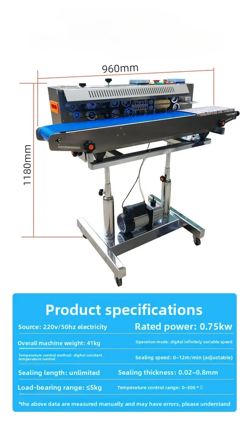 Automatic continuous vacuum sealing machine Commercial vacuum food packaging bag sealing machine Tea vacuum packaging machine