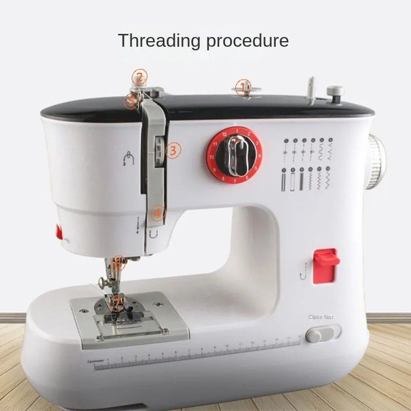 

automatic overlock sewing machine home electric small desktop multi-functional eating thick sewing machine