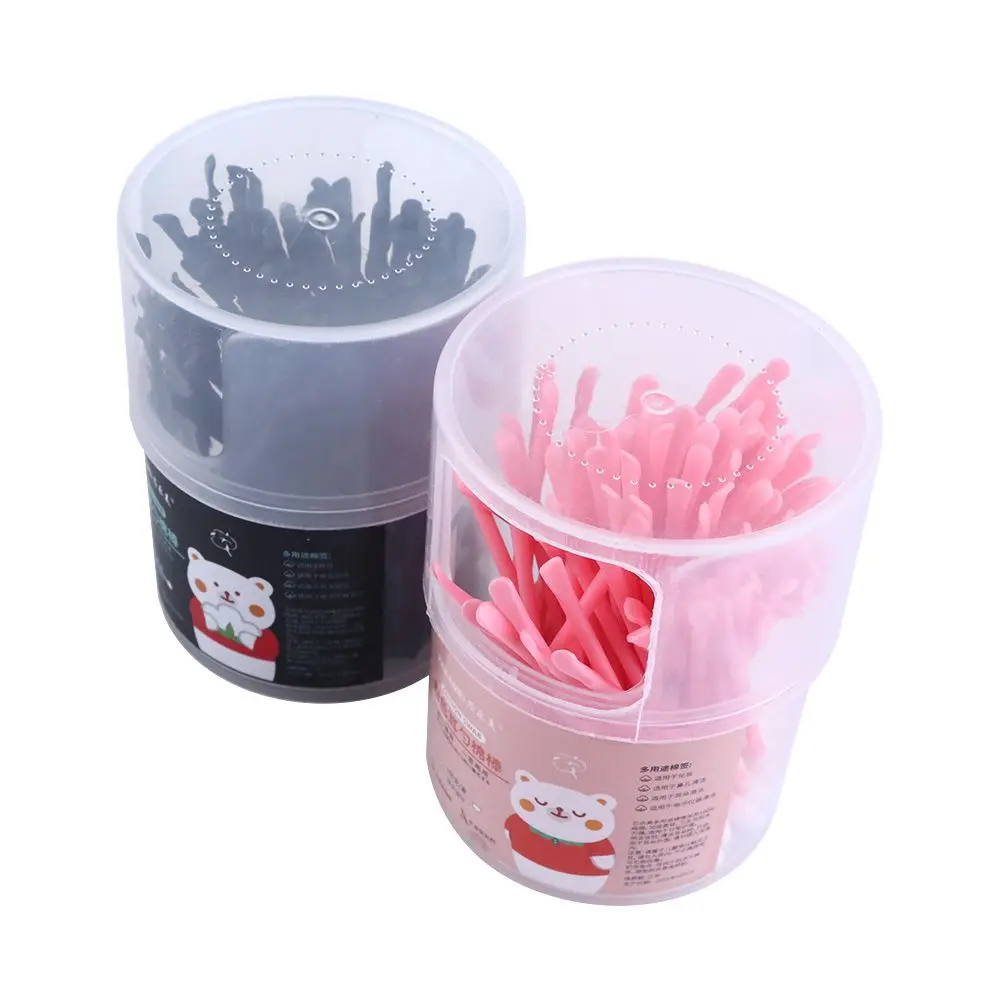 เครื่องมือแต่งหน้าเล็บ Sticks EAR Pick CLEANER ทําความสะอาดหูช้อนช้อนหูผ้าฝ้าย Cotton Bud ผ้าฝ้ายทิ้ง Swabs